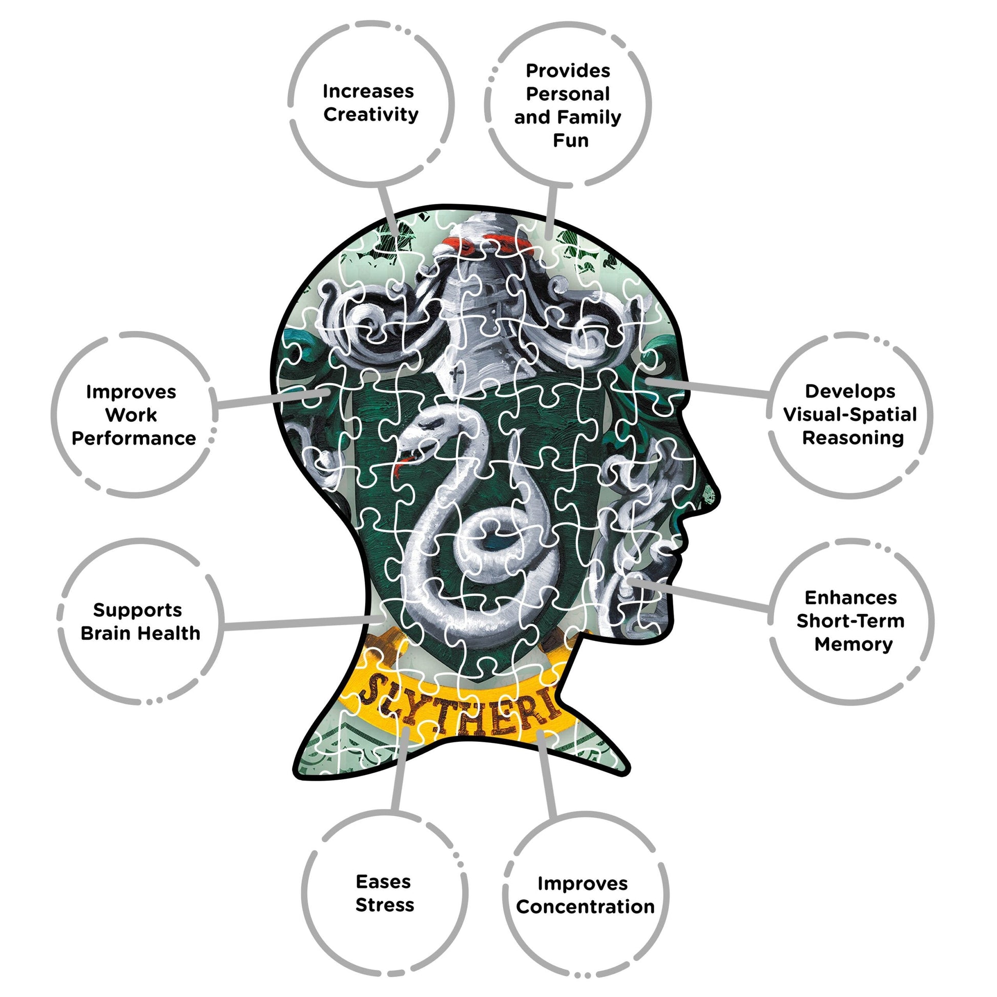 Aquarius Puzzles: Harry Potter Slytherin - Concordia Style Boutique