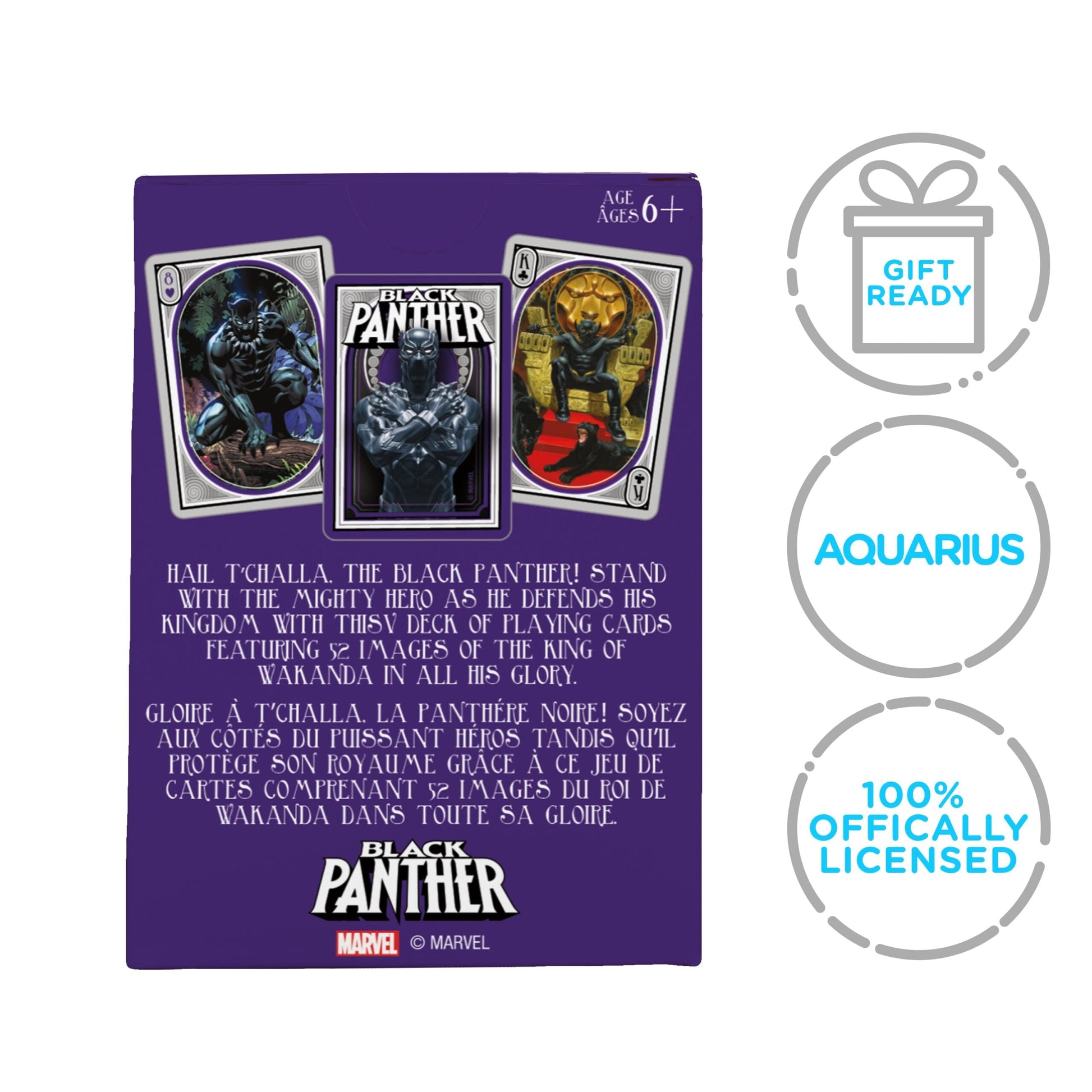 Aquarius Playing Cards: Marvel - Black Panther Nouveau - Concordia Style Boutique
