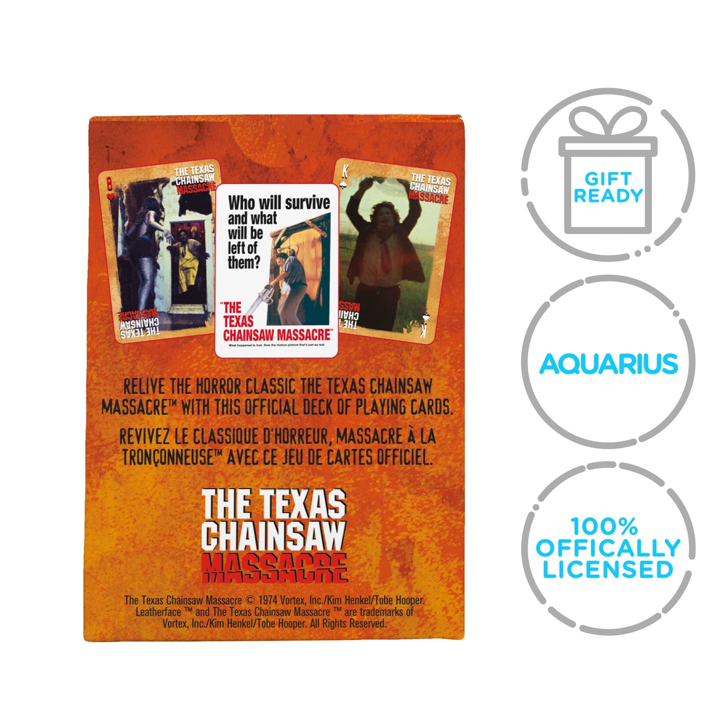 Aquarius Playing Cards: Texas Chainsaw Massacre - Concordia Style Boutique