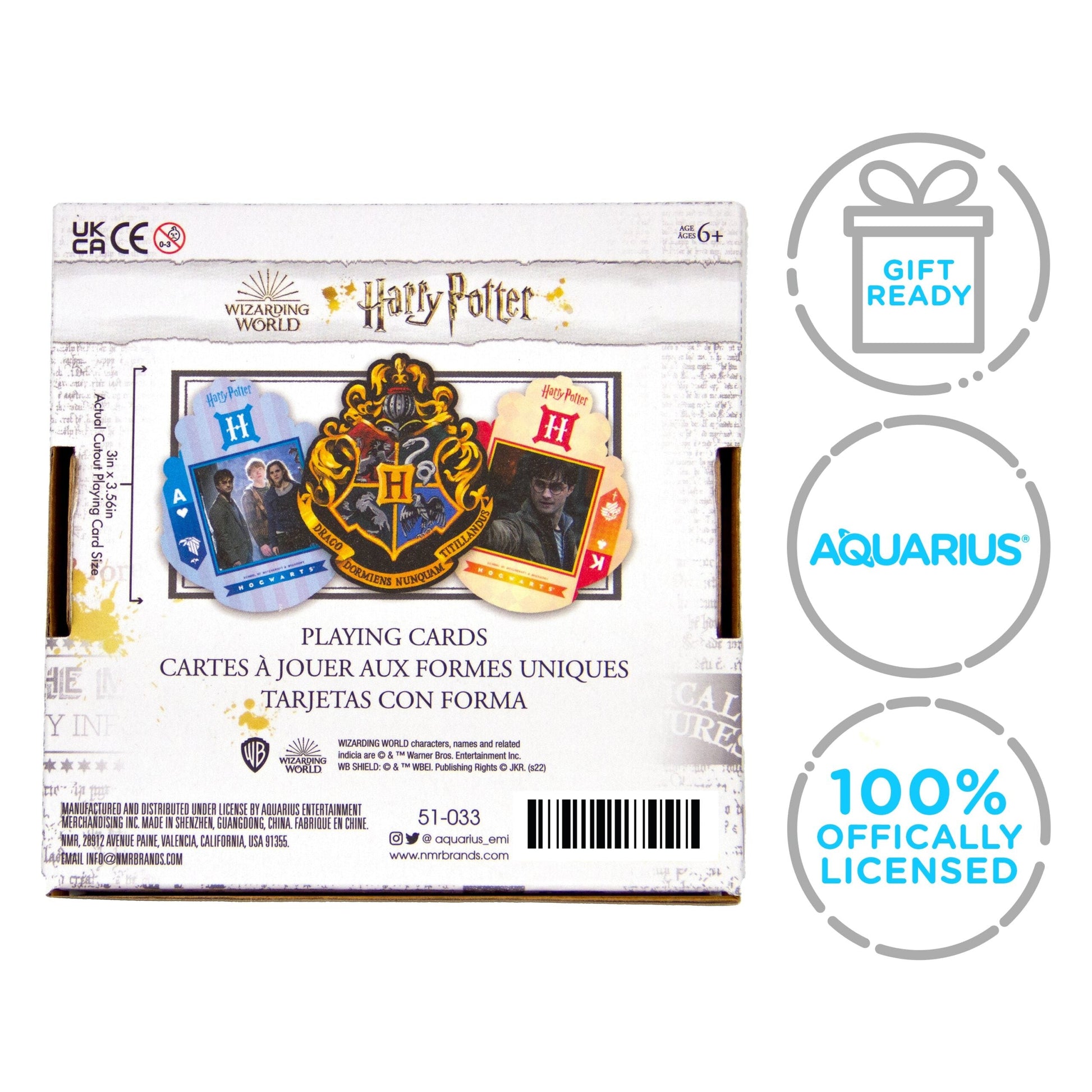 Aquarius Playing Cards: Harry Potter Shaped Cards - Concordia Style Boutique