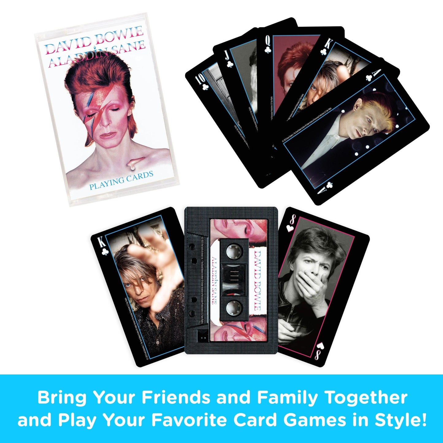 Aquarius Playing Cards: David Bowie Cassette - Concordia Style Boutique