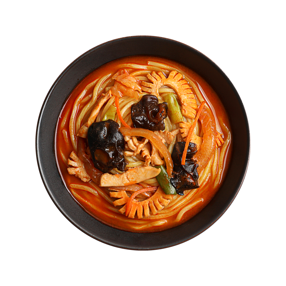 Hongya Squid Jjambbong (Spicy Seafood Noodle Soup) - Concordia Style Boutique