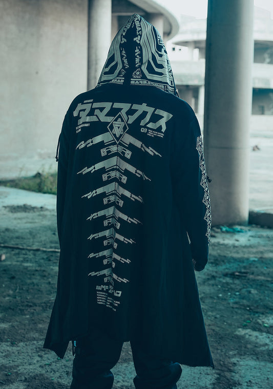 Sim507 Cyber Alien Trench Coat - Concordia Style Boutique