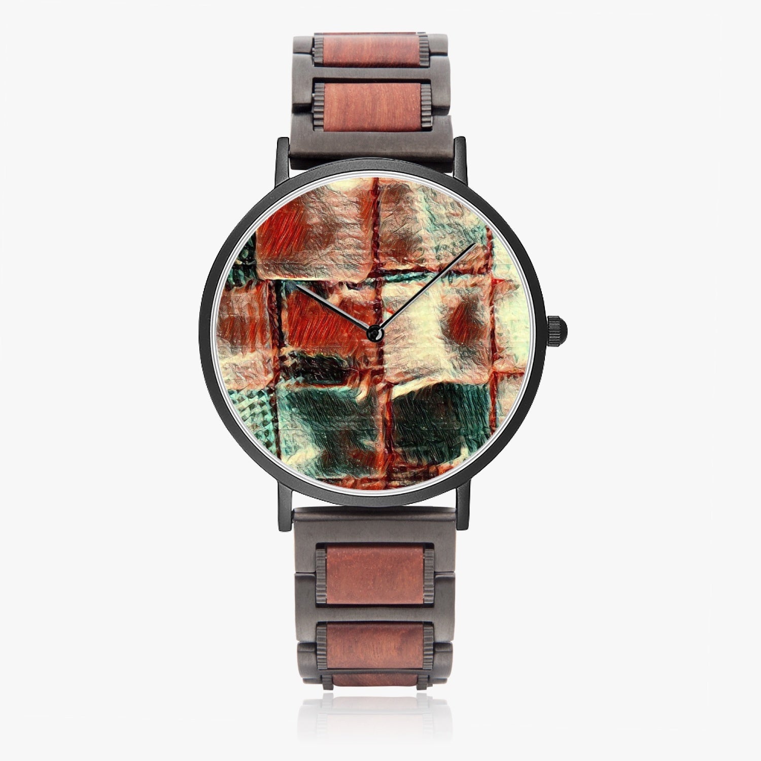 Wooden Strap Quartz Watch - Square Dance - Premium Wooden Strap Quartz Watch from Concordia Style Boutique - Just $45.50! Shop now at Concordia Style Boutique