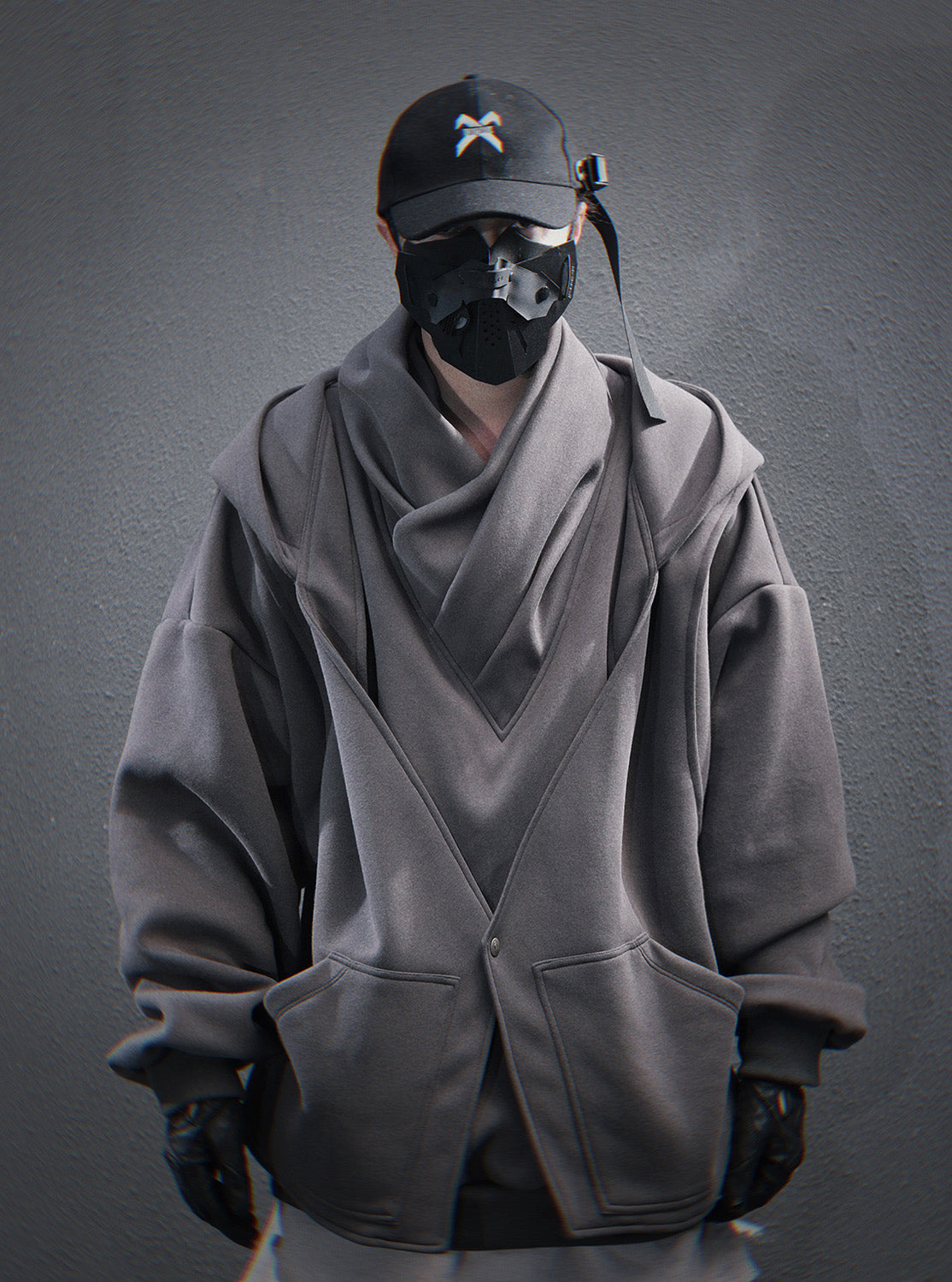 HiH57 Grey Assassin Hoodie