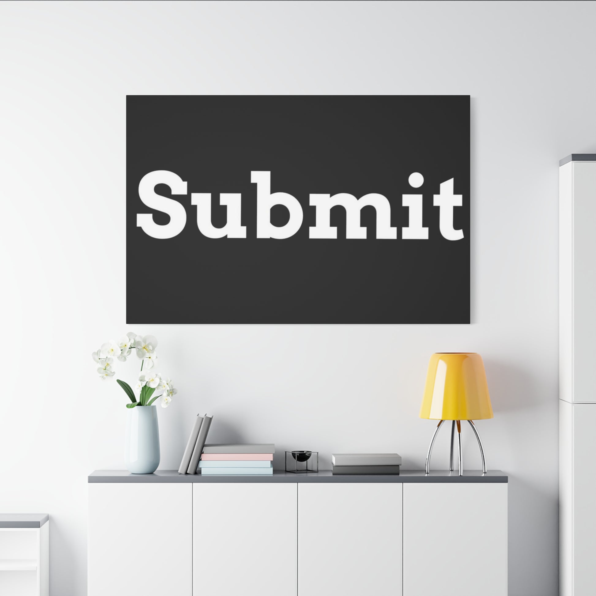 Classic Canvas - "Submit"" - Premium Canvas from Concordia Style Boutique - Just $26.40! Shop now at Concordia Style Boutique