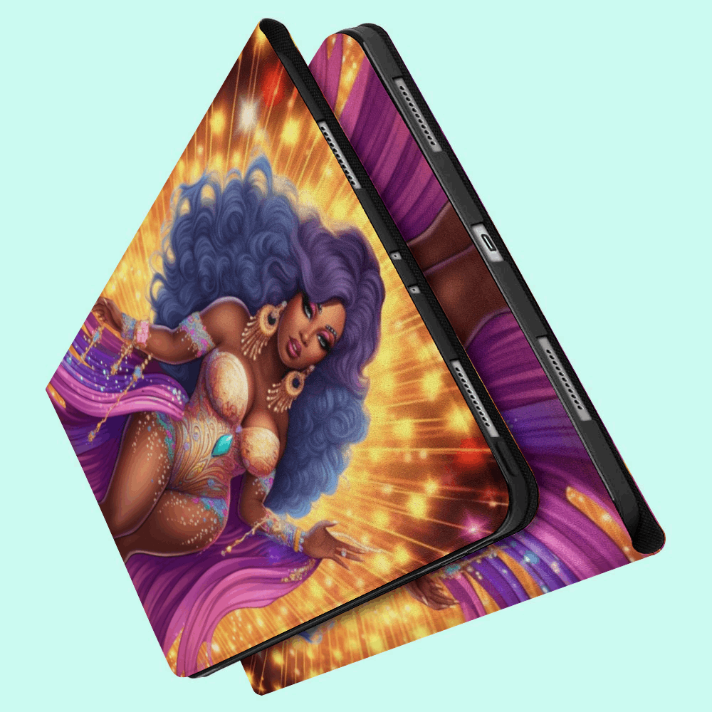 African American Women IPad Case with Apple Pencil Holder for iPad 2020 iPad Pro 2020/2021 and iPad 2020 Air4