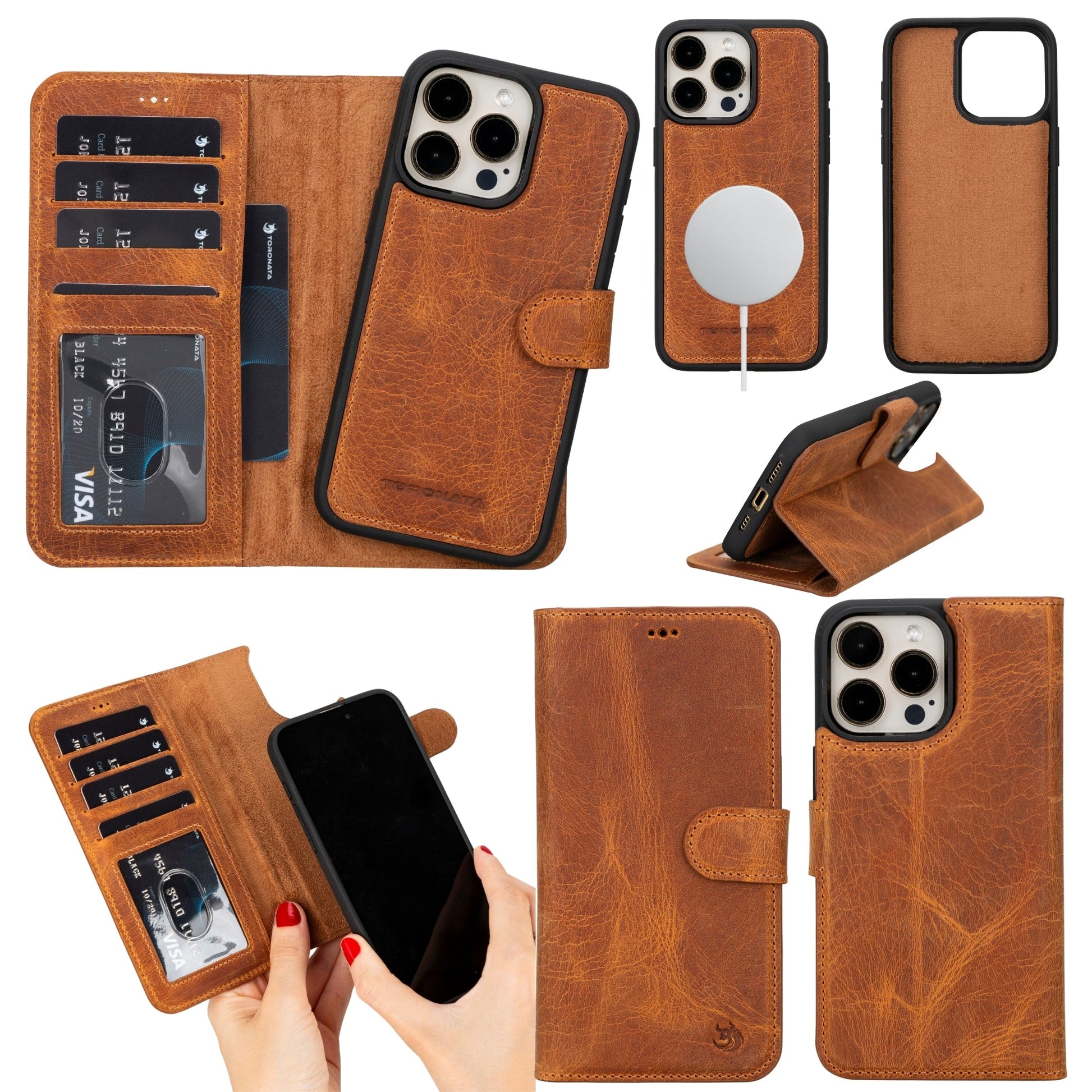 Casper Leather iPhone 14 Pro Max Wallet Case | MagSafe - Concordia Style Boutique