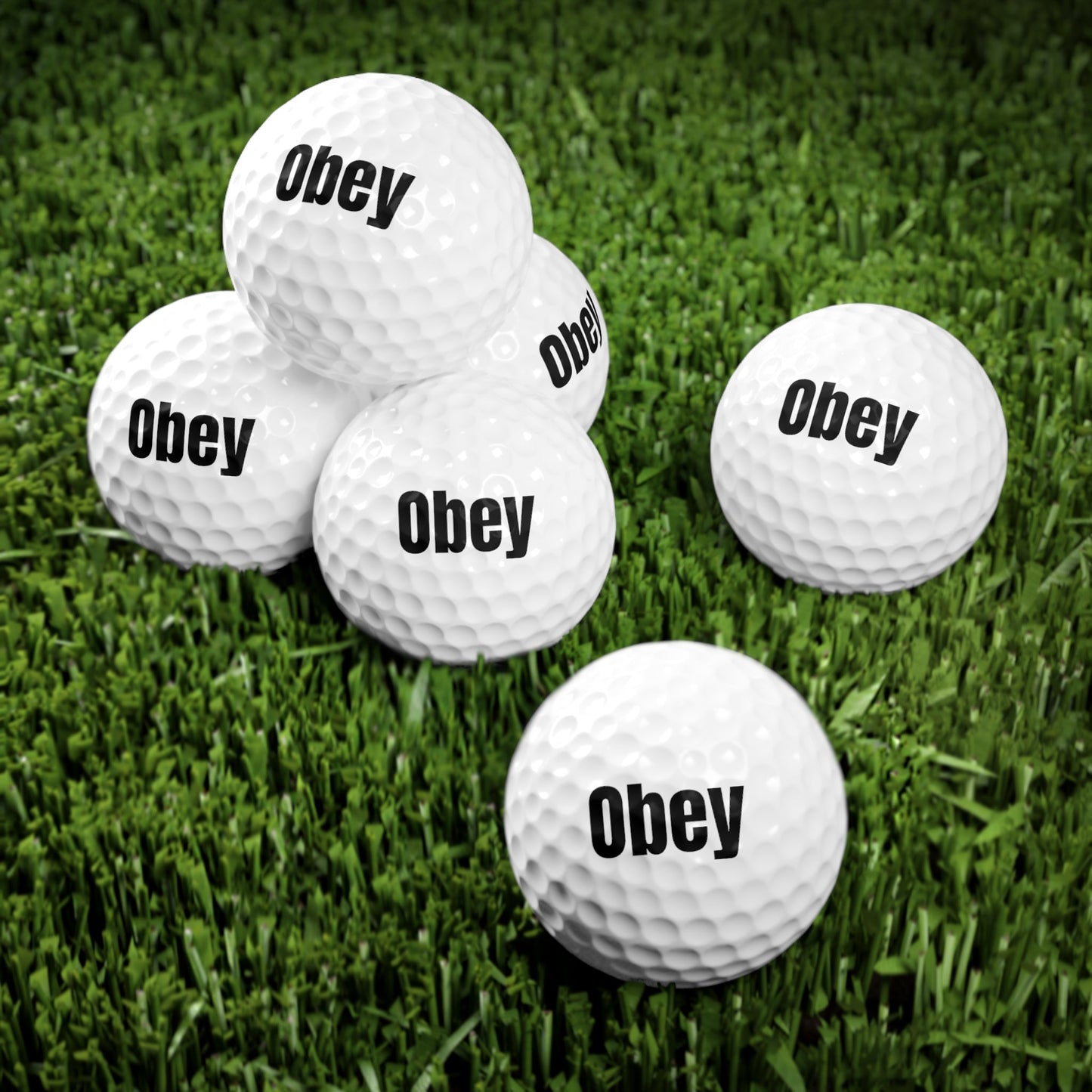 Golf Balls, 6 pcs - Obey - Premium Golf Balls from Concordia Style Boutique - Just $31.72! Shop now at Concordia Style Boutique