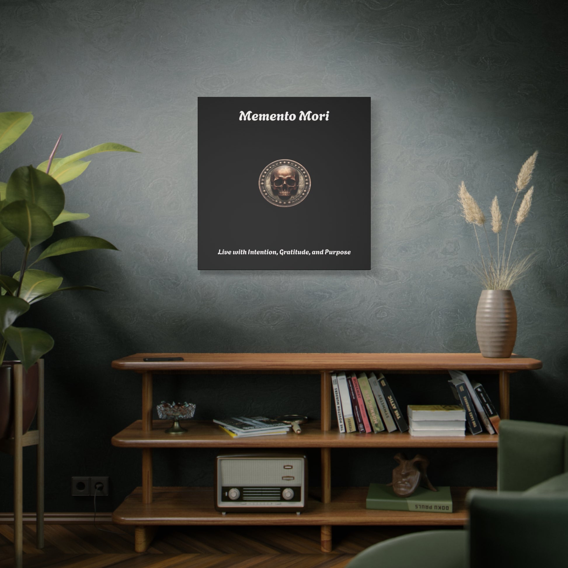 "Memento Mori" Matte Canvas - Inspirational Wall Art -"Live with Intention, Gratitude, and Purpose" - Premium Canvas from Concordia Style Boutique - Just $56.56! Shop now at Concordia Style Boutique