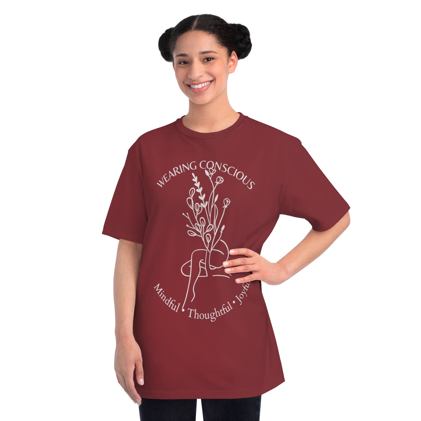 Mindful Thoughtful Joyful Organic Unisex T-Shirt
