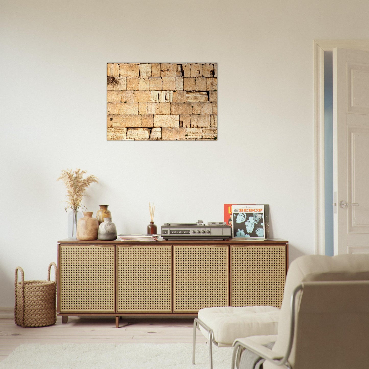 The Western Wall Brick Canvas Print