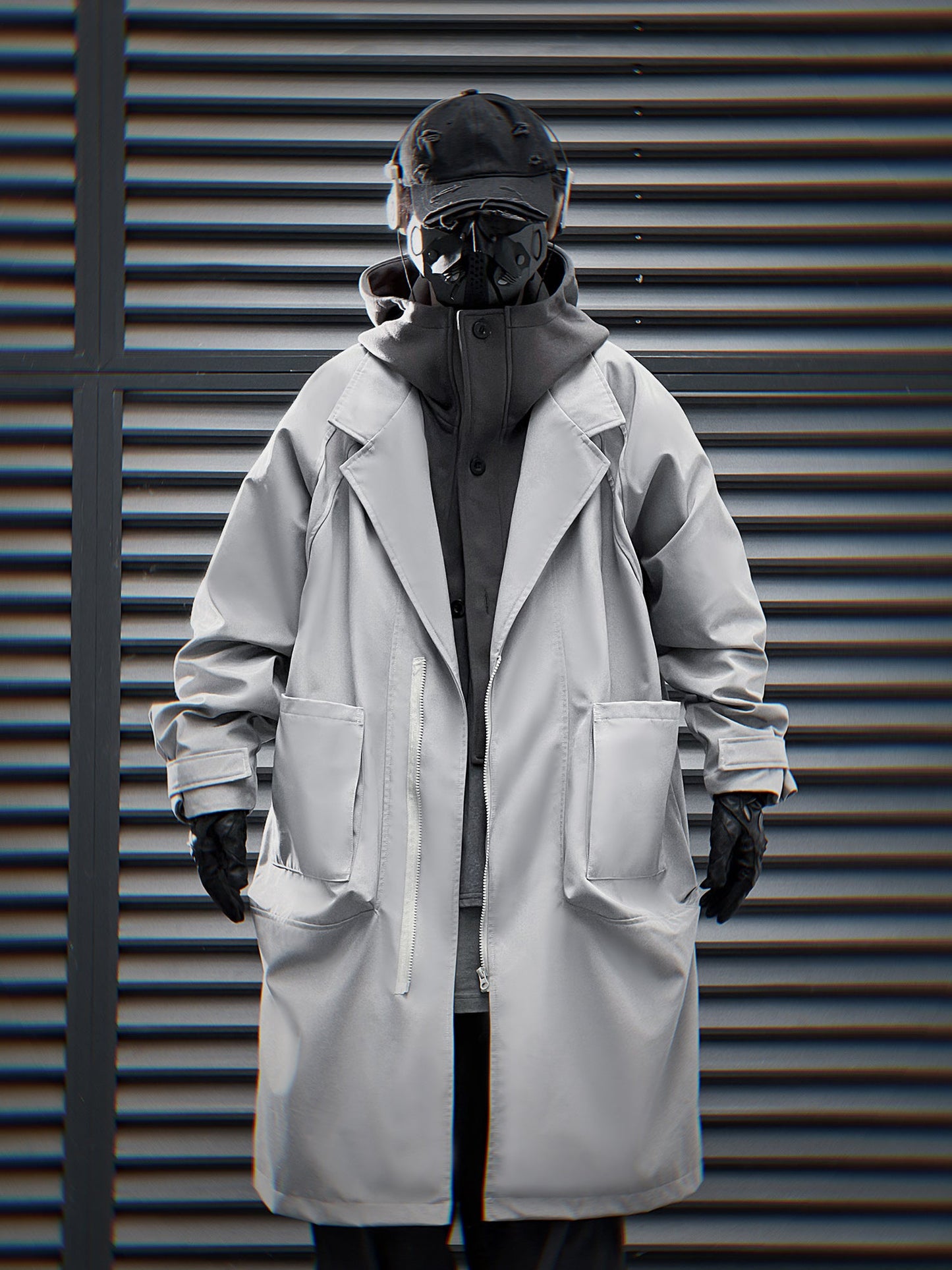 HiJ36 Grey Urban Trench Coat - Concordia Style Boutique