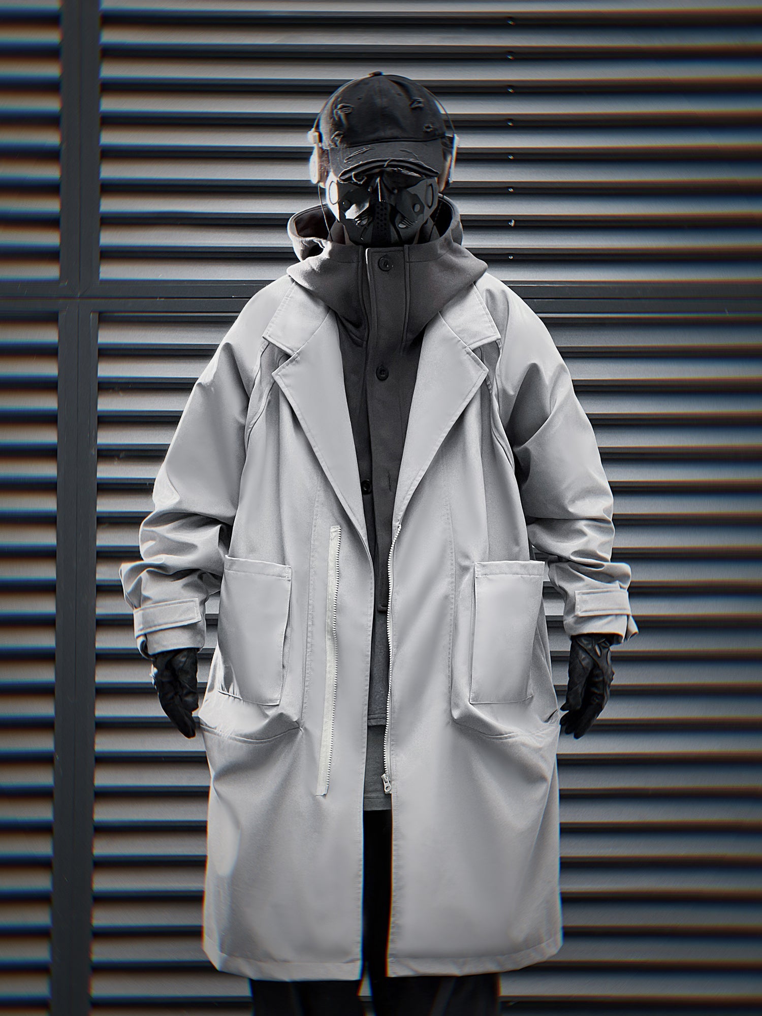 HiJ36 Grey Urban Trench Coat - Concordia Style Boutique