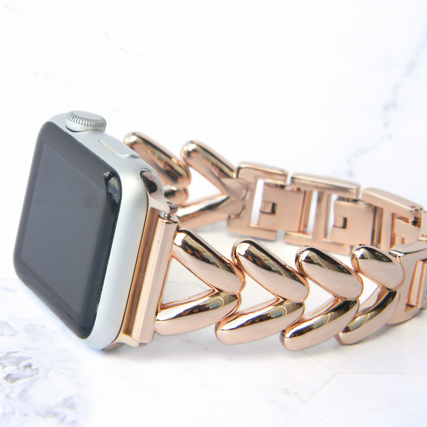 Stainless Steel - V Band - Watchband for Apple Watch