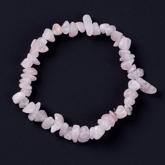 NATURAL CRYSTAL CHIP BRACELET (ADJUSTABLE) - Concordia Style Boutique