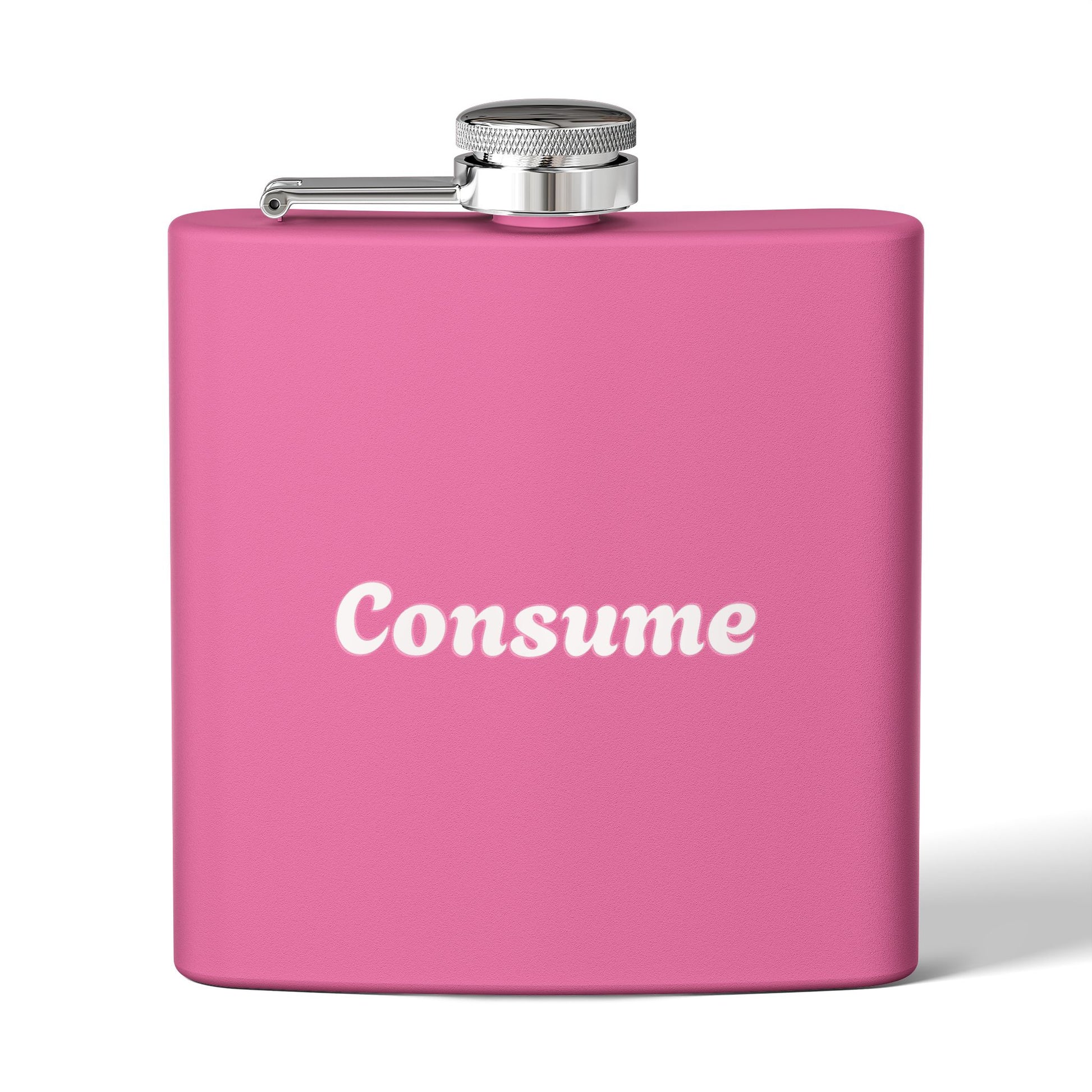 "Consume" -  6 oz Stainless Steel Flask - Premium 6 oz Stainless Steel Hip Flask from Concordia Style Boutique - Just $28.88! Shop now at Concordia Style Boutique