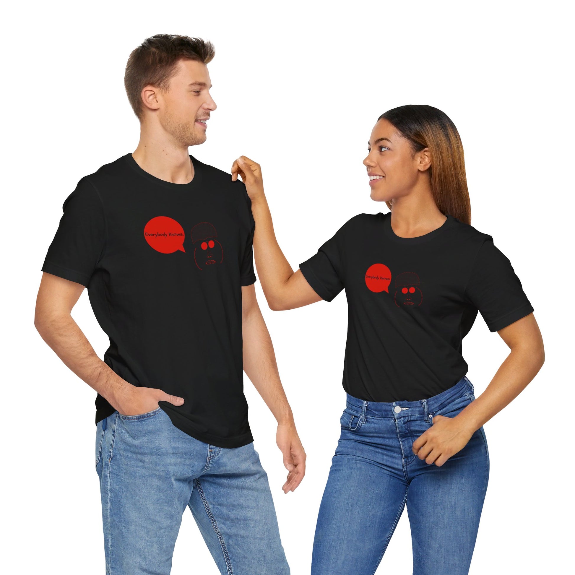 Unisex Jersey Short Sleeve Tee - "Everyone Knows" - Premium T-Shirt from Concordia Style Boutique - Just $22.84! Shop now at Concordia Style Boutique