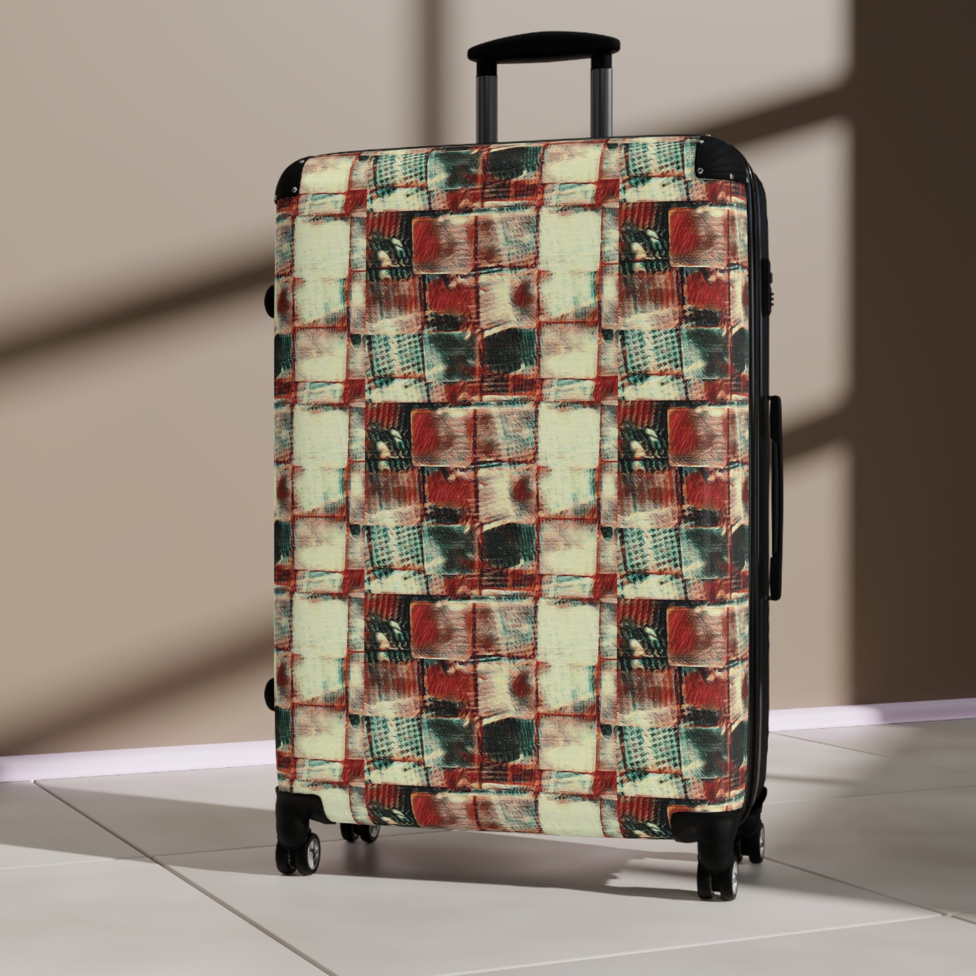 Suitcase - "Square Dance" - Premium suitcase from Concordia Style Boutique - Just $277.02! Shop now at Concordia Style Boutique