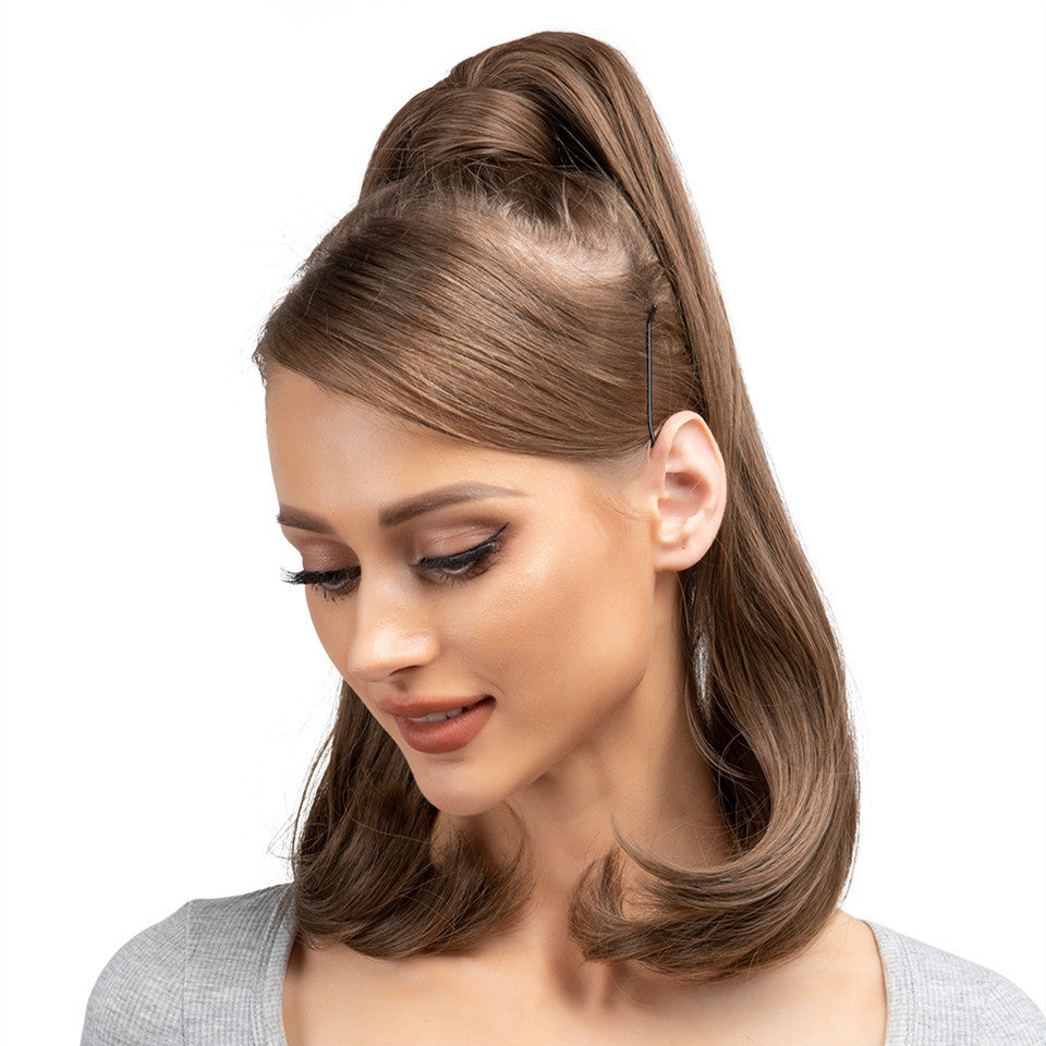 Wig Ponytail Long Straight Hair Elastic Velcro - Premium wig from Concordia Style Boutique - Just $13.97! Shop now at Concordia Style Boutique