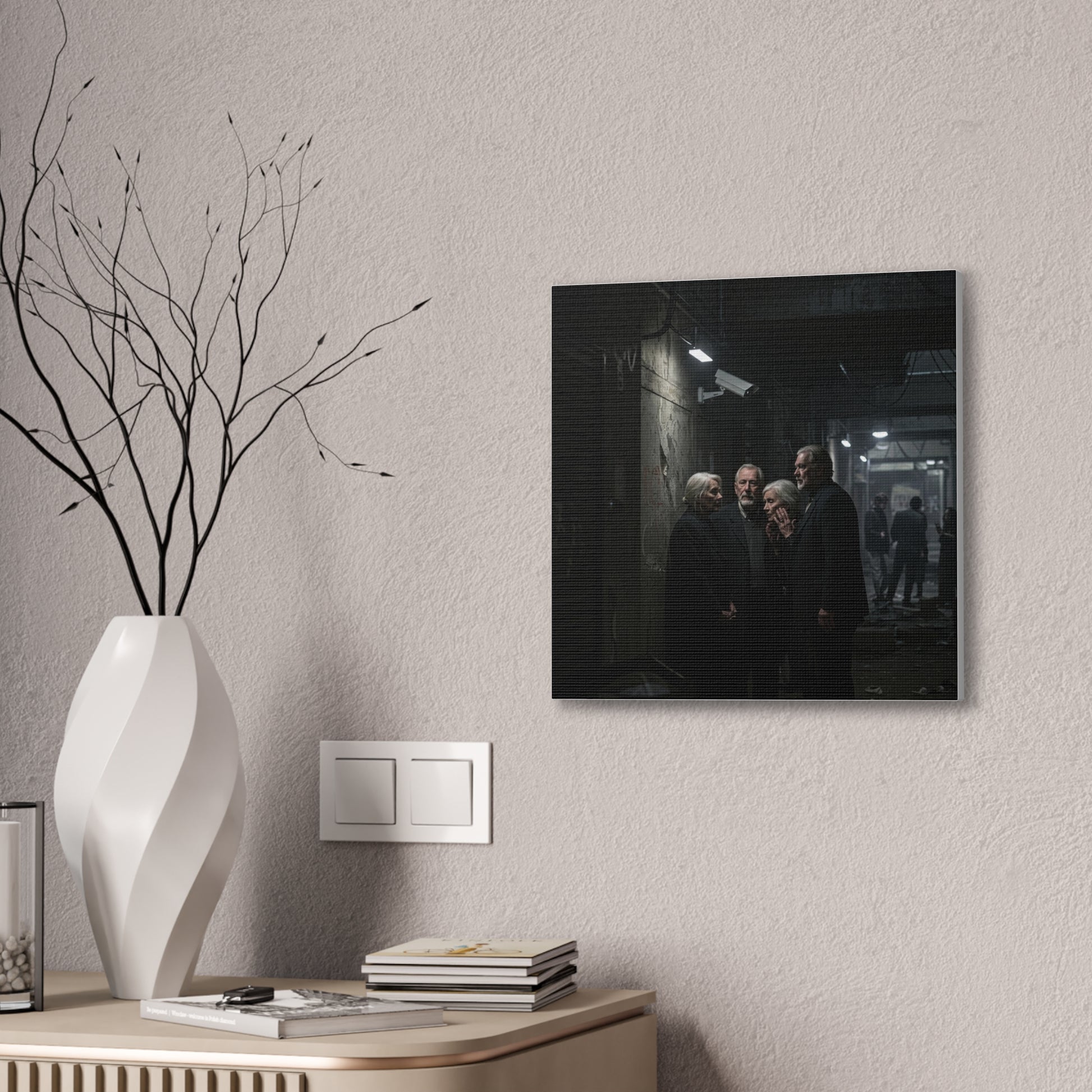 Mood-Infused Canvas Art Print - Urban Gathering Scene - Premium Canvas from Concordia Style Boutique - Just $62.45! Shop now at Concordia Style Boutique