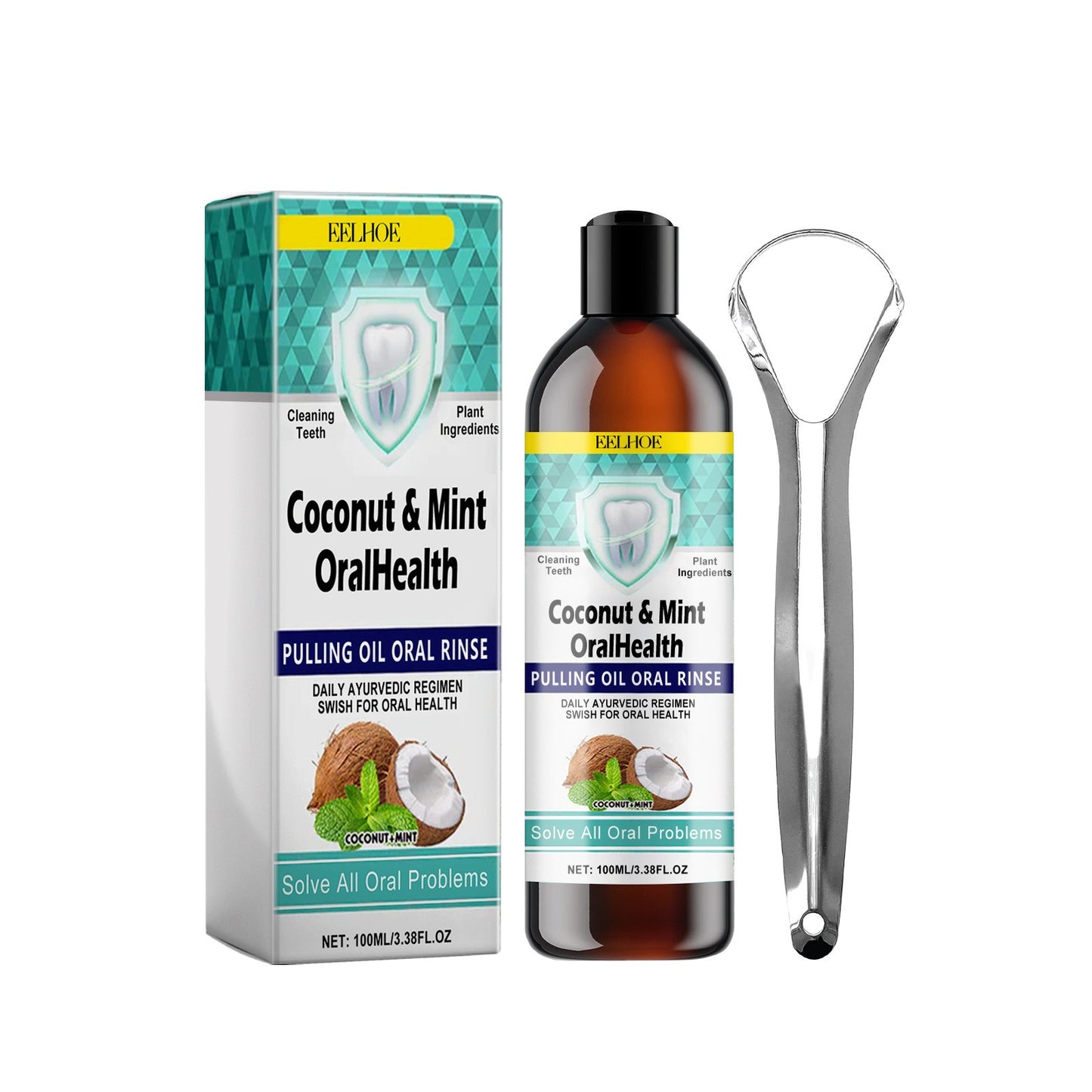 EELHOE Oral Coconut Oil Mouthwash / Pulling Oil – Beautify Your Teeth, Freshen Your Breath, and Protect Your Gums - Premium Pulling Oil from Concordia Style Boutique - Just $12.84! Shop now at Concordia Style Boutique