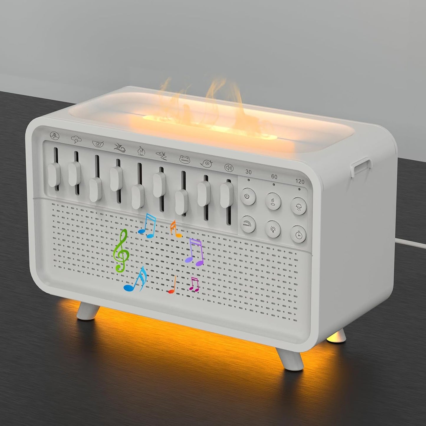 White noise sleep aid device with Bluetooth speaker
