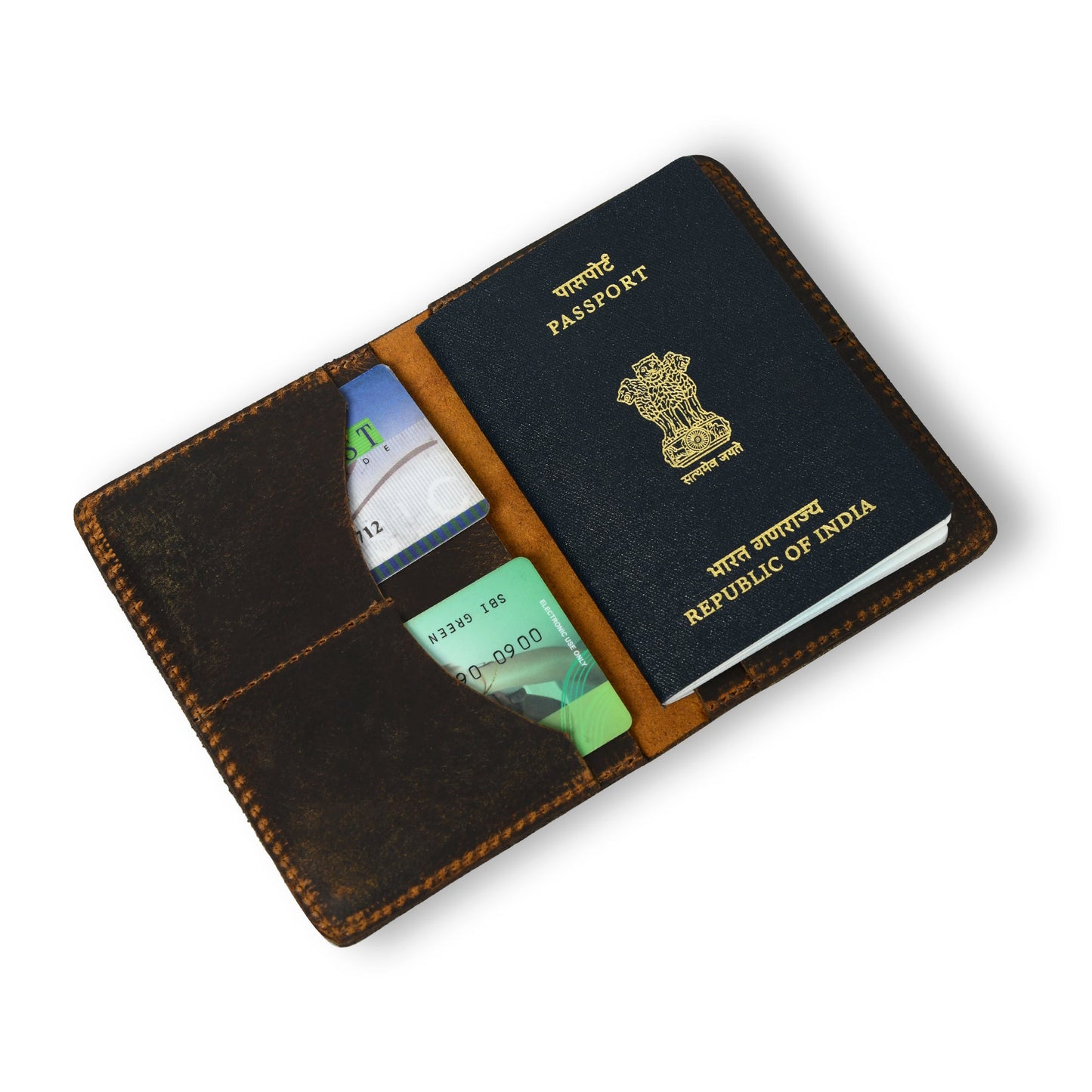 Passport Plus Leather Cover - Brown - Concordia Style Boutique