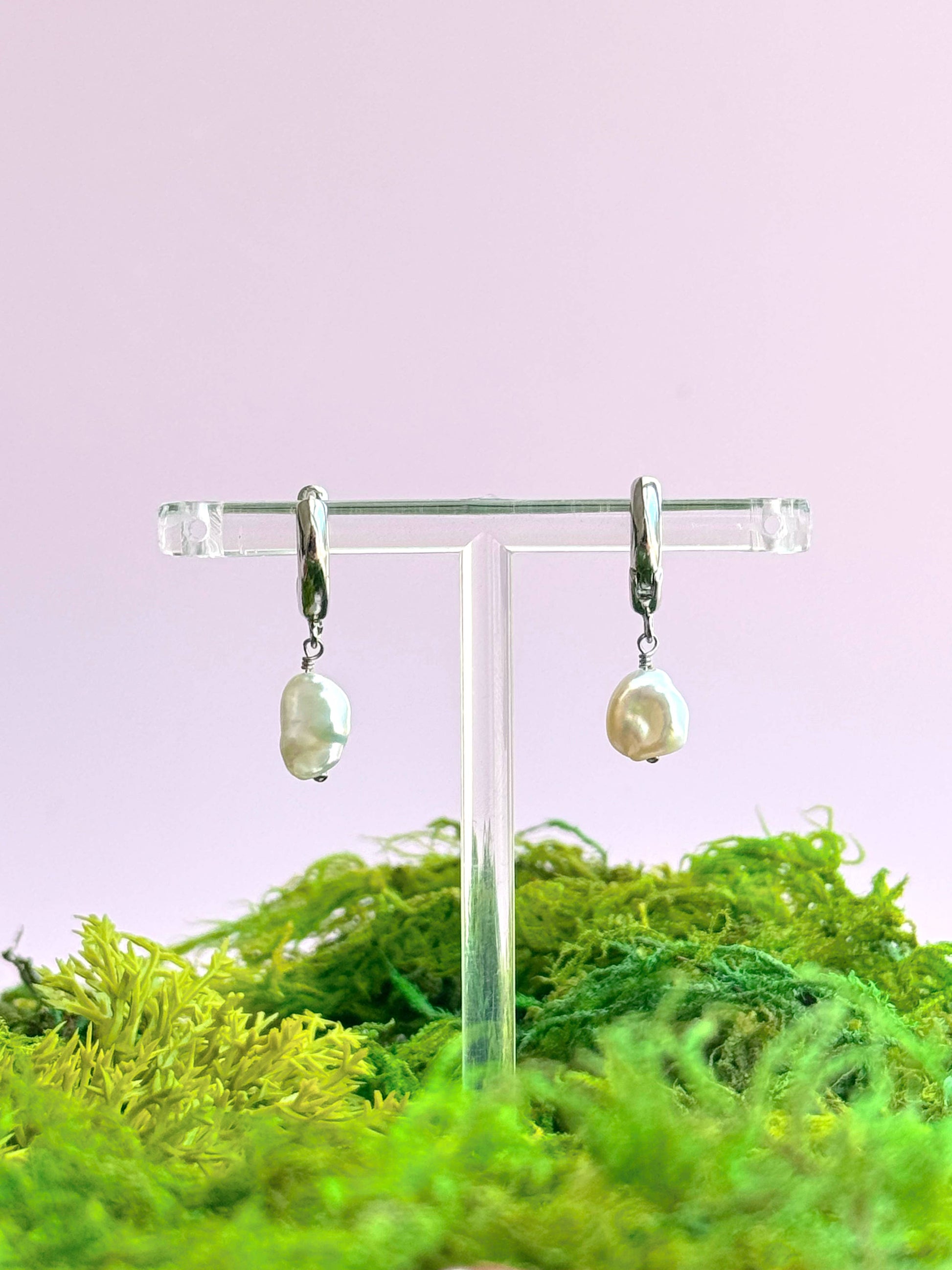 Thalassa Pearl Hoops - Concordia Style Boutique