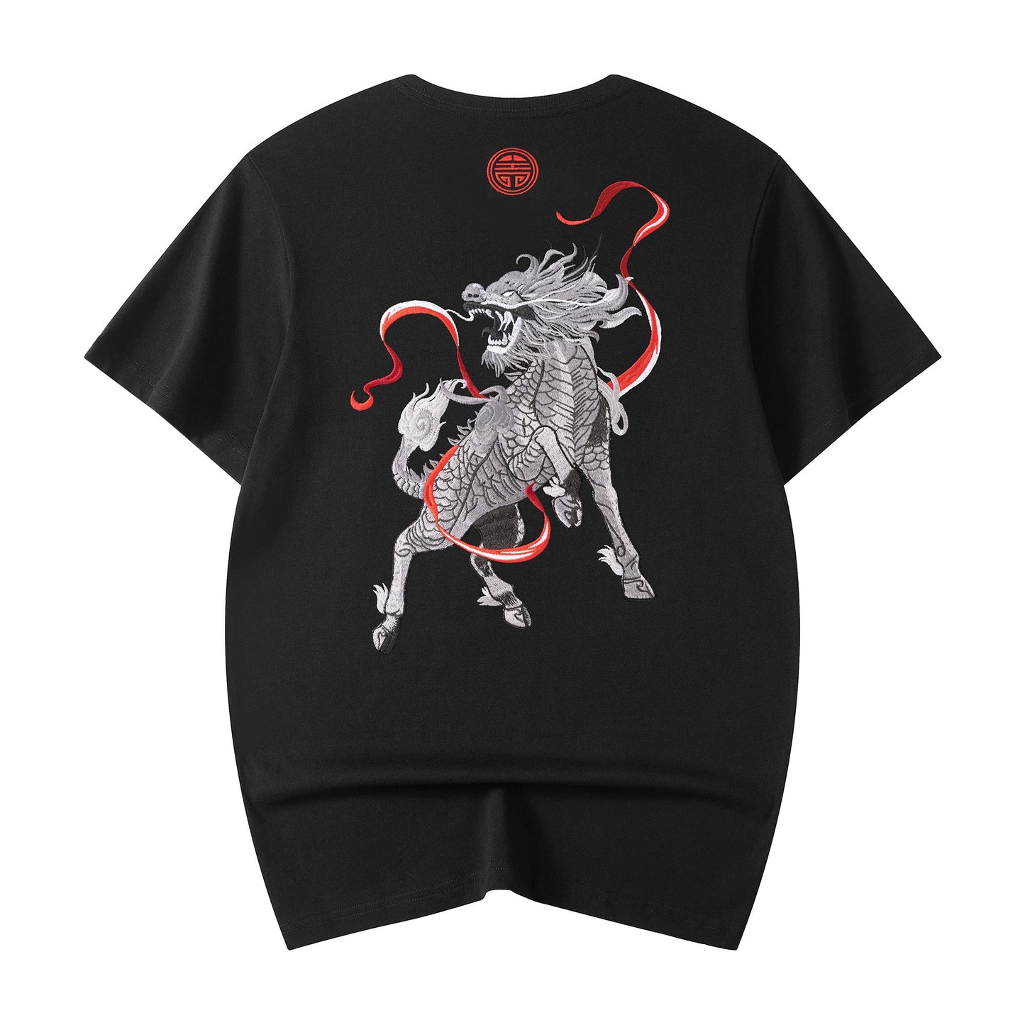 KH755 Raging Kirin Embroidery Tee - Concordia Style Boutique
