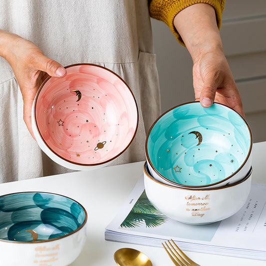 Ceramic Breakfast Salad Bowl With Cute Eating Bowl - Premium kitchen supllies from Concordia Style Boutique - Just $28! Shop now at Concordia Style Boutique