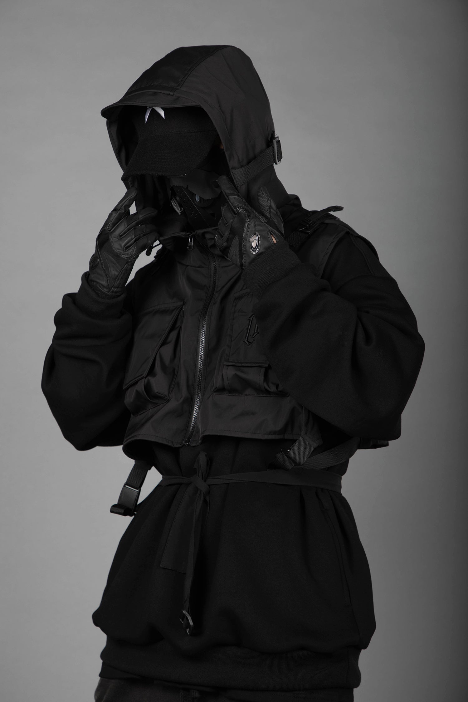 HiH34 Black Tech Guard Hoodie - Concordia Style Boutique