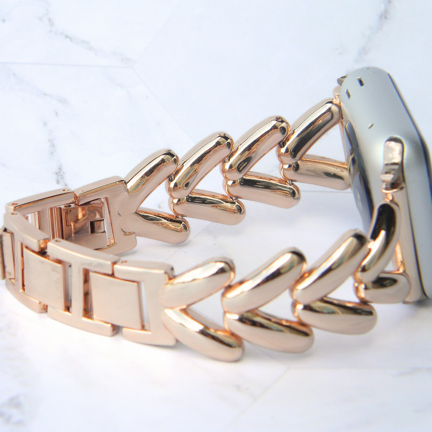 Stainless Steel - V Band - Watchband for Apple Watch