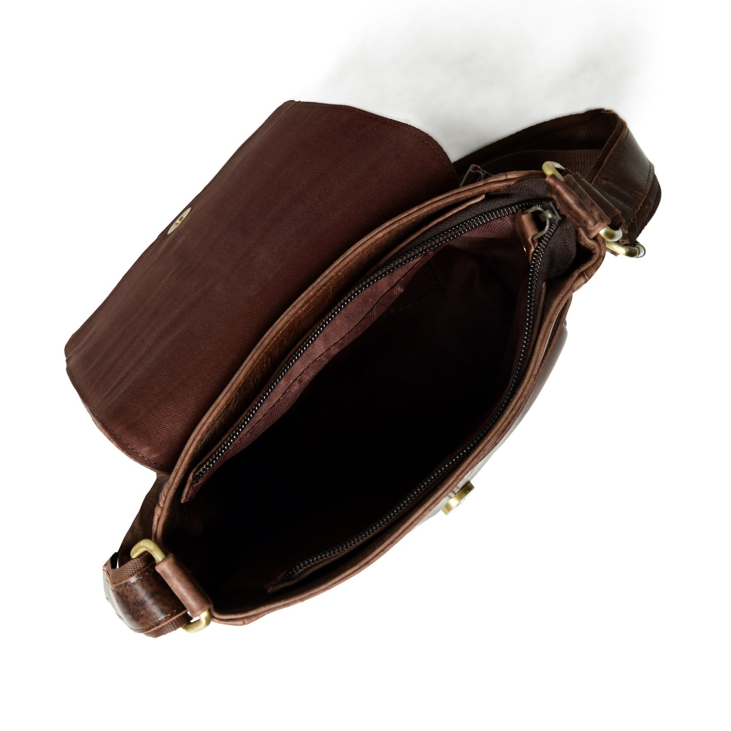 Brown Leather Crossbody Bag - Concordia Style Boutique