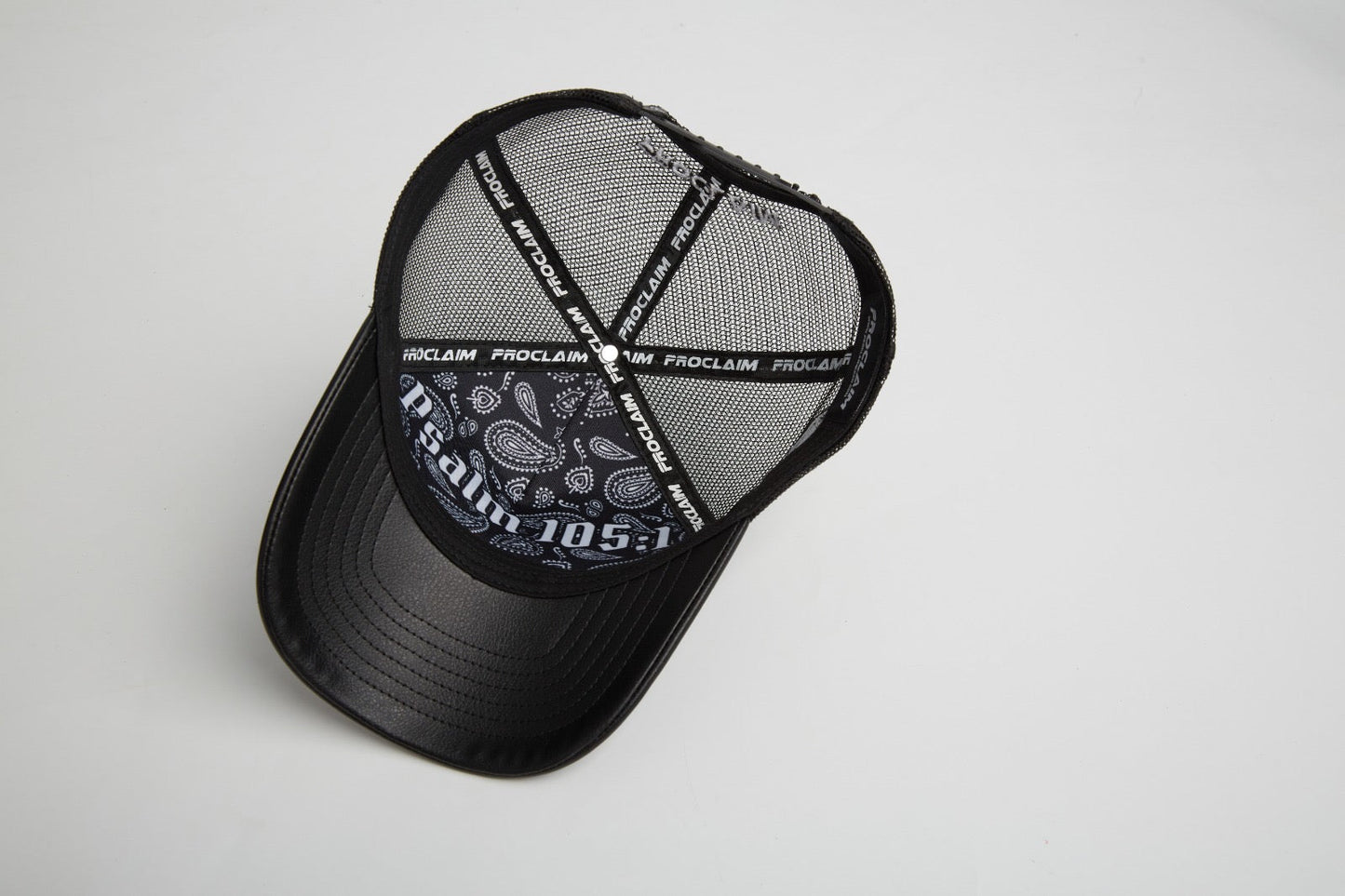Pray Grind Repeat- Asphalt Leather / Signature Series Snap-Back - Concordia Style Boutique