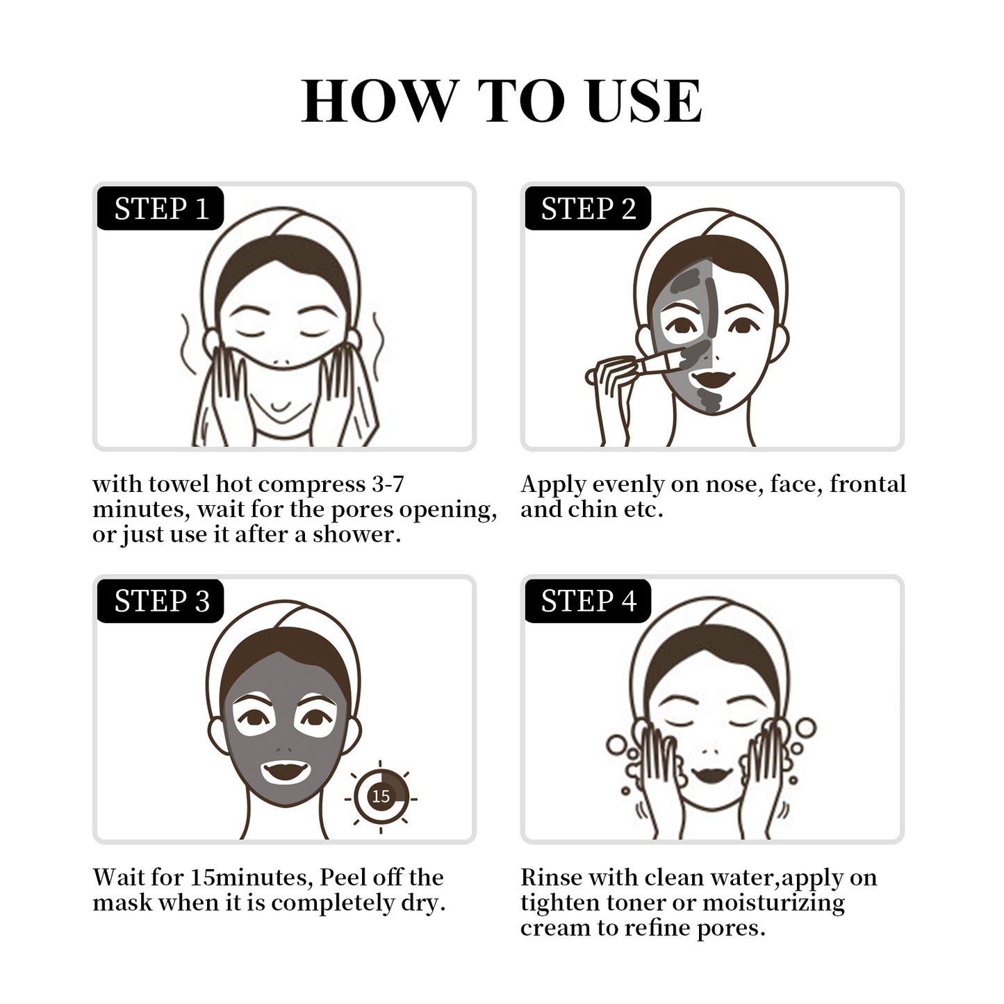 Jaysuing Activated Charcoal Cleansing Mask Stick - Face Care Cleansing for Pores and Blackhead - Applicator Solid Mask Stick - Premium Charcoal Cleansing Mask from Concordia Style Boutique - Just $16.96! Shop now at Concordia Style Boutique