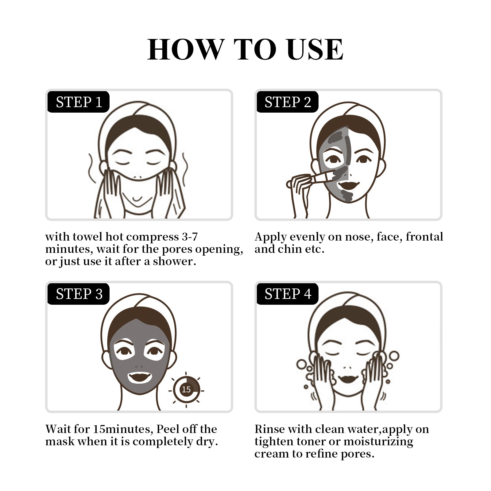 Jaysuing Activated Charcoal Cleansing Mask Stick - Face Care Cleansing for Pores and Blackhead - Applicator Solid Mask Stick - Premium Charcoal Cleansing Mask from Concordia Style Boutique - Just $16.96! Shop now at Concordia Style Boutique