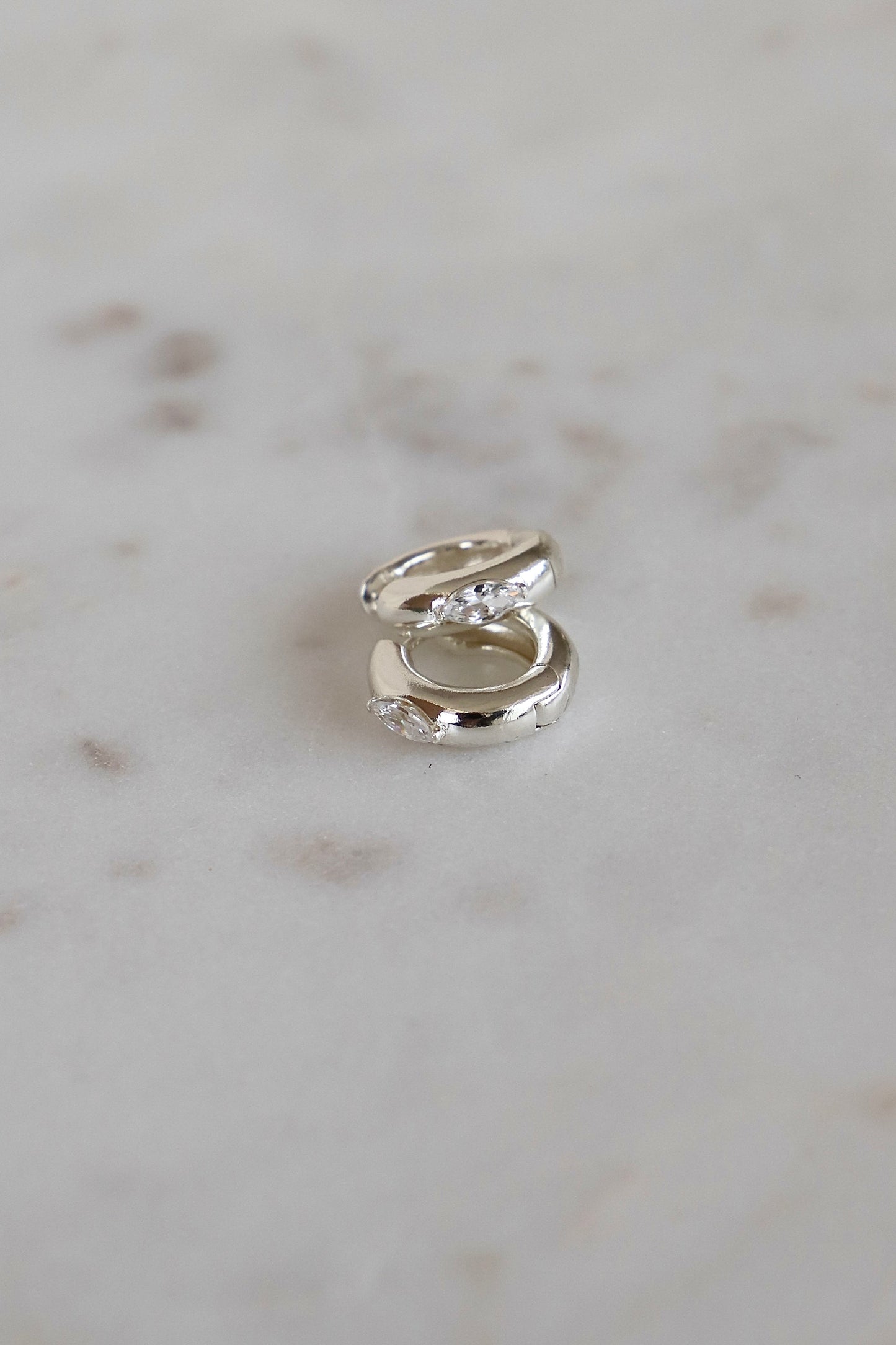 AURUM SILVER HOOPS - Concordia Style Boutique