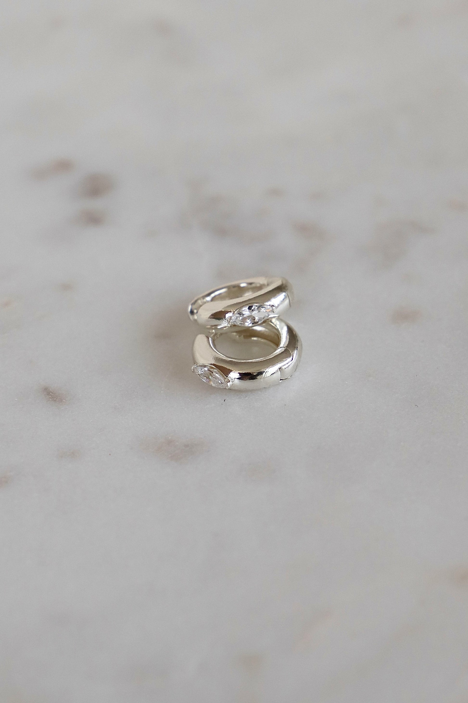 AURUM SILVER HOOPS - Concordia Style Boutique