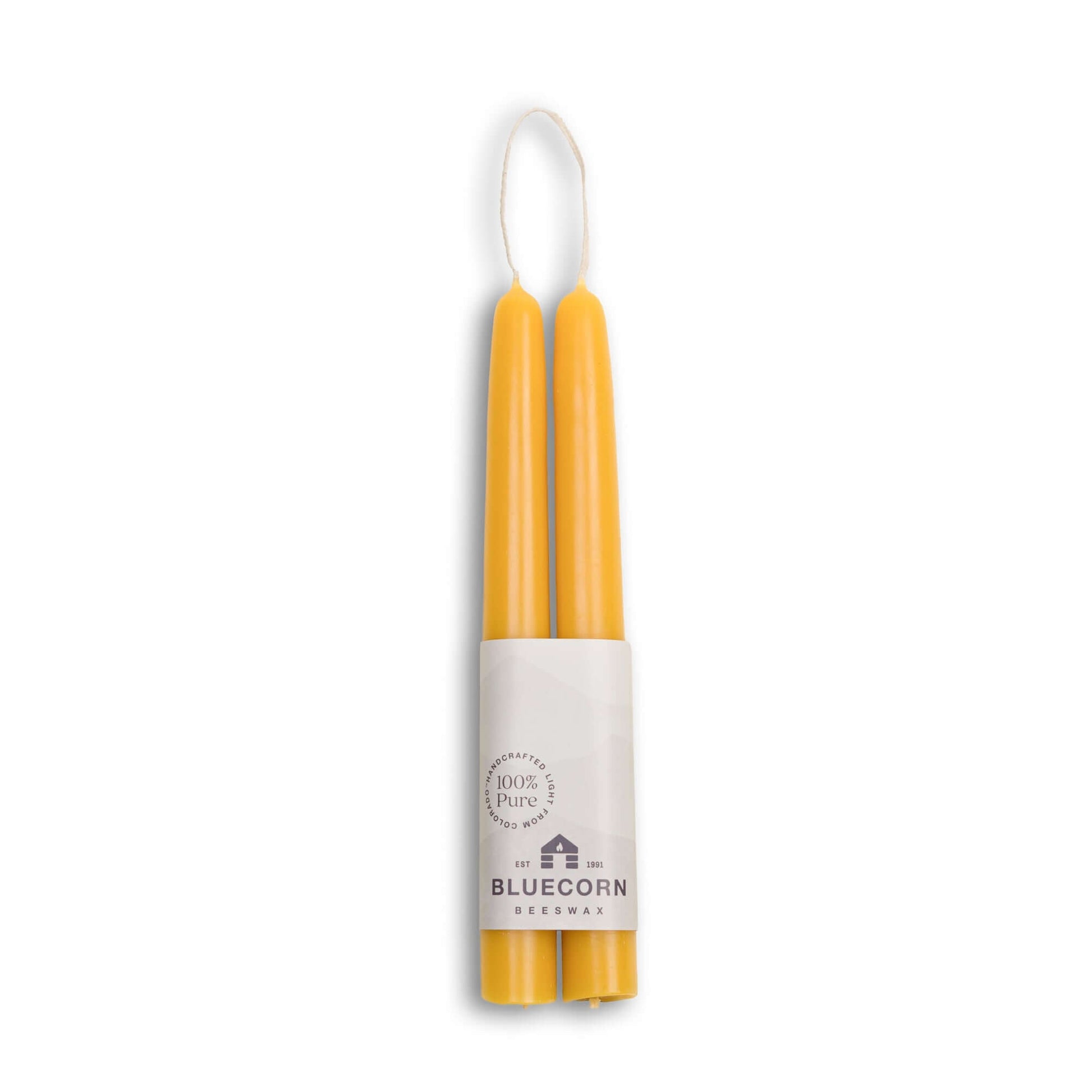 Hand-Dipped Beeswax Taper Candles - 1 Pair - Concordia Style Boutique