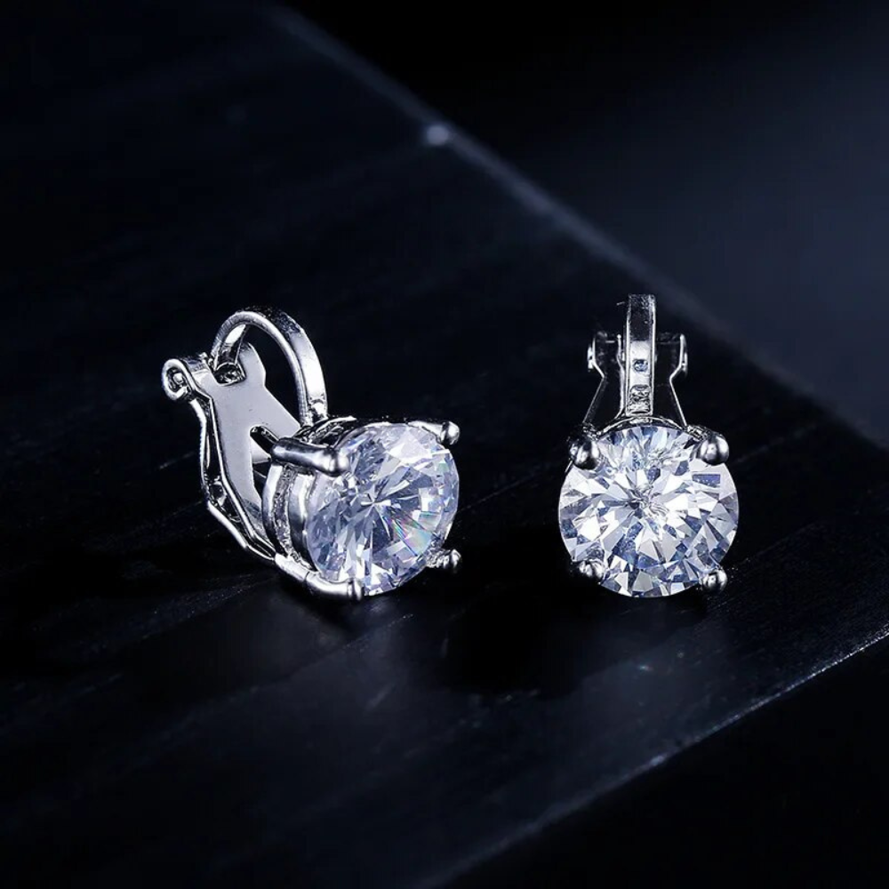 SOLITAIRE STUD EARRINGS (PAIR) - Concordia Style Boutique