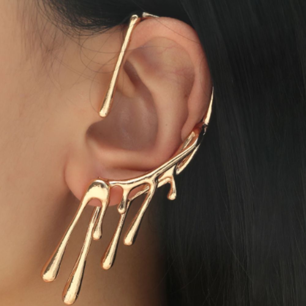 GOLD LAVA EAR CUFF - Concordia Style Boutique
