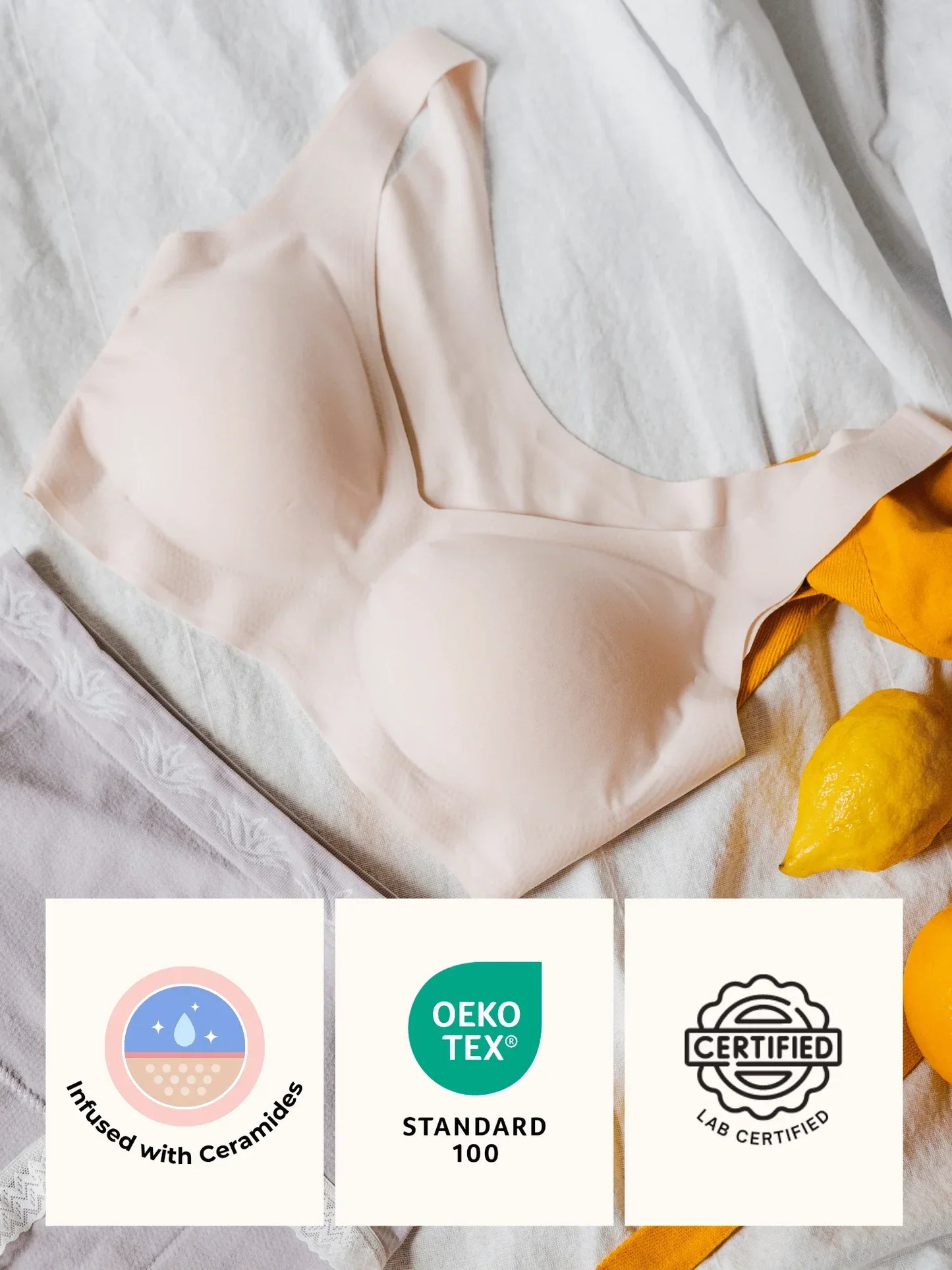 Skin-Soothing Wirefree Ceramide Infused Bra