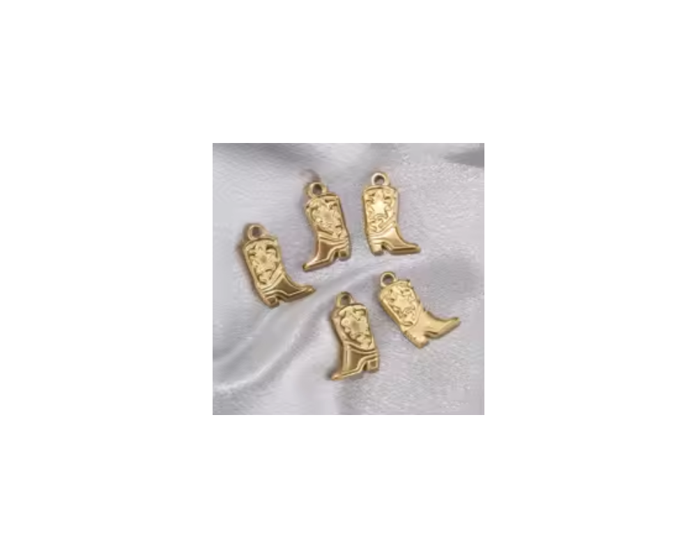 Cowboy Boots with Star Charm