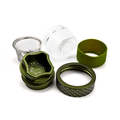 4 Piece Aluminum Herb Grinder | AITH v.I – OG - Repeat Pattern - Concordia Style Boutique