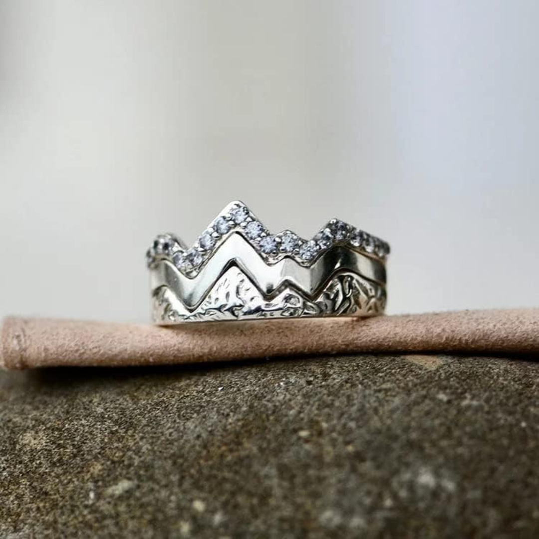 MOUNTAIN TOP RING (3 Pcs Set) - Concordia Style Boutique
