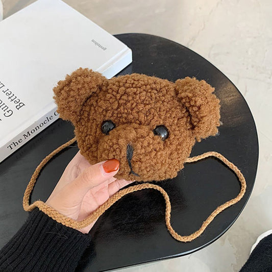 FLUFFY BEAR HEAD BAG - Concordia Style Boutique