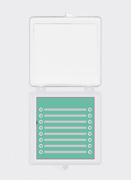 Flat Lashes / Ellipse Lashes Matte Deep Black 0.20mm【8-lines】