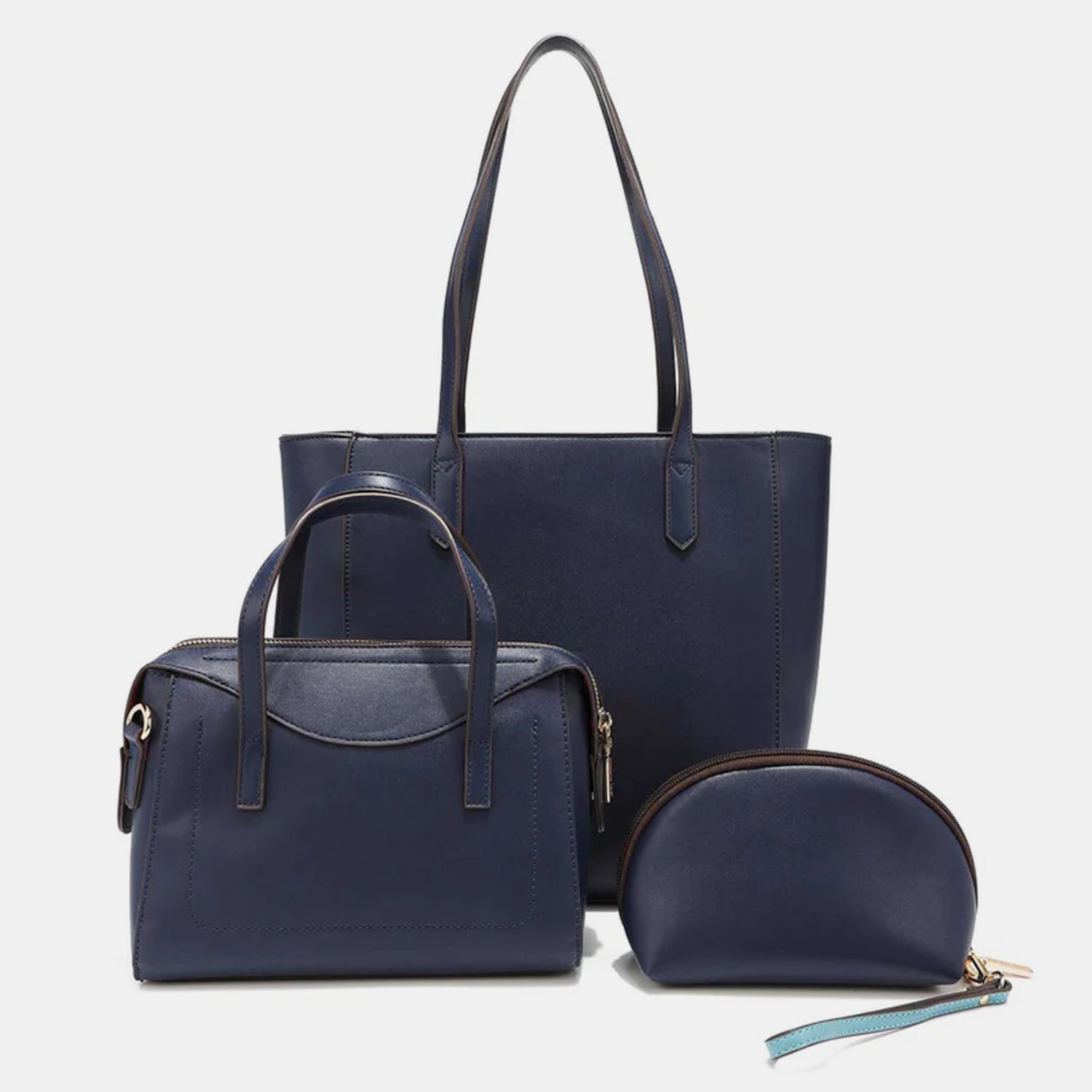 Nicole Lee USA 3-Piece Color Block Handbag Set - Premium Handbag Set from Concordia Style Boutique - Just $50.88! Shop now at Concordia Style Boutique