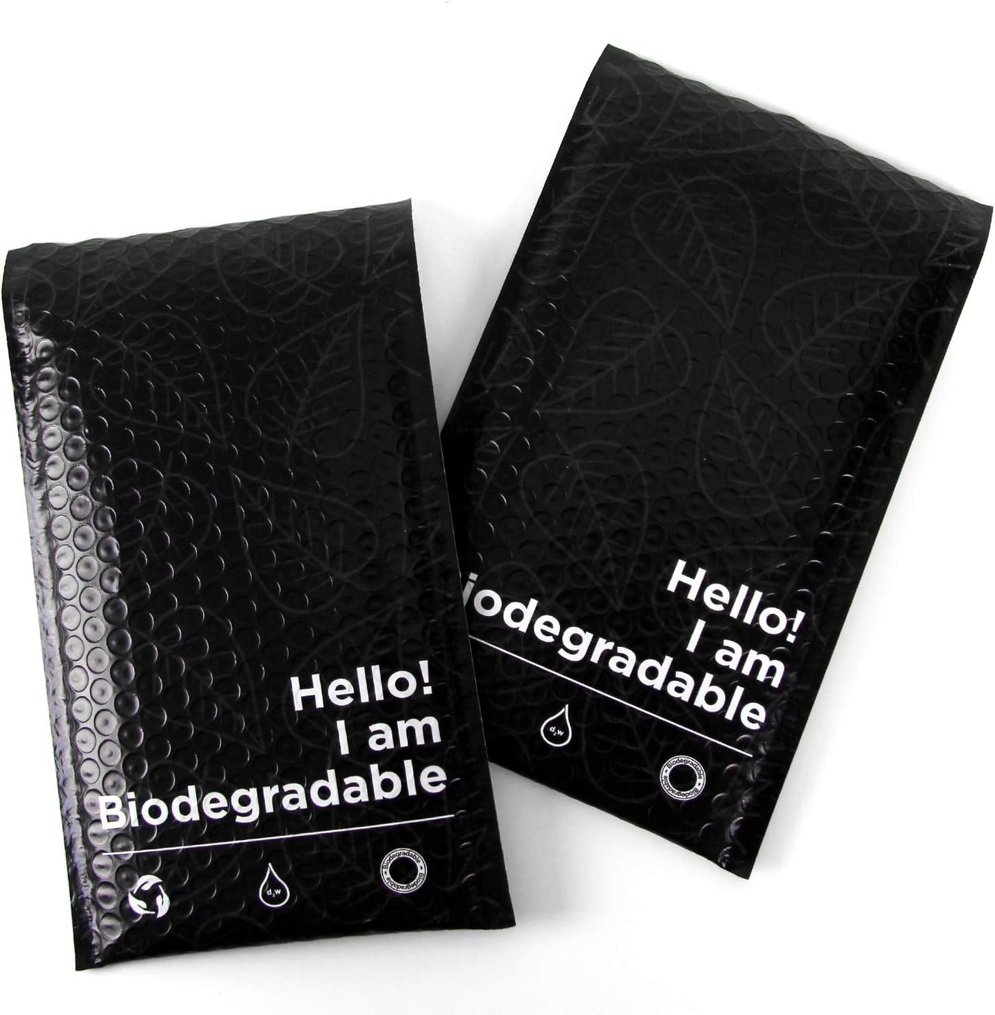 ™ 100% Biodegradable Bubble Mailers,25Pcs Padded Packaging Wrap Envelopes Pouches Eco Friendly No Glue, No Plastic, Christmas Wrapping (6 X 10)